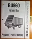 Gehl BU960 BU 960 Forage Box Service Parts Manual 903069 6/82