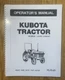  L2350 L2350DT Tractor Operators Instruction Maintenance Manual Kubota - PAPER