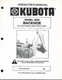 KUBOTA BACKHOE OPERATORS MANUAL FOR MODEL 4540 FOR TRACTOR MODELS L3350, L3750 &