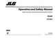 JLG X770AJ Compact Crawler Boom Maintenance Operation Operators Manual