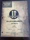 Allis Chalmers I&T D10 D12 Service Manual