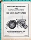 Allis-Chalmers 100 Series Cultivators Operating Instructions & Parts List
