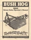 1998 BUSH HOG ROTARY CUTTER RZ60 RAZORBACK OPERATOR MANUAL 81652 (520)