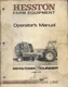 HESSTON FARM EQUIPMENT 5545/5585 ROUNDER Form #700 705 288 Operator's Manual