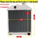 3-Row Tractor Radiator Fit Ford/New Holland 2000 2600 3000 3600 4450 #C7NN8005H