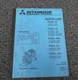 Mitsubishi FG35A FD20 FD25 FD30 FD35A Forklift Parts Catalog Manual Supplement