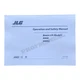 JLG 600A 600AJ Boom Lift Maintenance Operation Operators Manual 3121204