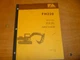 Fiat-Allis FH220 Excavator Parts Catalog Manual 73158103