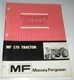 Massey Ferguson MF 175 Tractor Operators/Owners Manual 1448-072-M4 NICE ORIGINAL