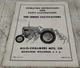 Allis Chalmers TM-211A 100 Series Cultivators Manual