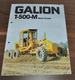 Galion A-500-M Motor Grader Specifications Brochure Prospekt