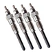 4 pcs Glow Plugs 6655233 for Bobcat Skid Steer Loader 753 763 773 w Kubota V2203