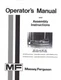 Massey Ferguson MF 58 68 Rotary Cutter Operators Manual