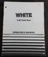 1976-82 ORIGINAL WHITE 2-85 FIELD BOSS TRACTOR OPERATORS MANUAL VERY GOOD SHAPE