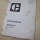 CAT D5B Tractor 3306 Engine Shop Service SPECIFICATIONS Manual crawler book