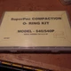 SUPERPAC COMPACTION O-RING KIT MODEL 540 / 540P 100144 & UP, 207467, SEALED, NEW