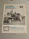 Original Oliver 1550 Tractor Brochure Sales Brochure Foldout 