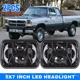 New 7X6 5X7" Led Headlight Hi/lo For Dodge D150/250/350 W150/250/350 Ram 50 A++