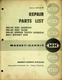 Vtg Original Massey Harris MH-63 MH-1 MH-60 Disc Harrow Tiller Repair Parts List