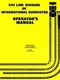 INTERNATIONAL TD 15 C TD15 Crawler Operators Manual IH