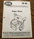Gehl FB 86 Hopper Blower Parts Manual Catalog Book 1831G