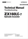 HITACHI ZX160LC-7 Excavator Troubleshooting Oceanian +Schematic Technical Manual