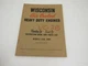 Wisconsin Engines ACN BKN Instruction Book and Parts List Manual MM-270D-W
