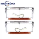 Pair Chrome 4x6 LED Headlight Bezel for Kenworth T600 T800 W900B Peterbilt 379