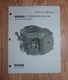  KOHLER COMMAND VERTICAL SHAFT ENGINES SERVICE MANUAL 