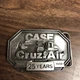 *Case Cruz-Air Excavator 25th Anniversary 1990 Belt Buckle Construction 1085C