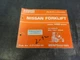 Nissan H02 Series Forklift Parts Catalog Manual  C-F110U-(S)  1991   Supplement