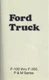 1974 Ford F100 F250 F350 Owners Manual Pickup Truck Owner User Instruction Guide