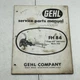 Gehl Fh 84 Chop-all Harvester / Chopper Service Parts Manual