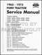 1965-1975 Ford Tractor 2000-7000 Shop Manual Repair Service Book