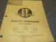 I&T Massey Ferguson MHF 404 Tractor Shop Service Repair Manual No. MF-10 xo