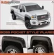 Bushwacker Boss Pocket Style Fender Flares 4pc. Fits 2011-14GMC 2500/3500 HD