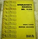GALION T600B MOTOR GRADER OPERATORS  MANUAL 01501-UP  No. 4100