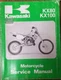 1991 Kawasaki KX80 KX100 Factory Shop Manual, about 100pgs, 99924-1144-01 NICE!