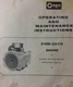 Onan 18 h.p Owner & Maintenance Manual B48M-GA018 Engine Garden Tractor Sears GT