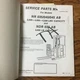 Yale NR 035/040/045AB NDR030 SERVICE PARTS MANUAL BOOK ELECTRIC REACH LIFT TRUCK