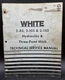 White Hydraulics 3 Pt Hitch 2-85 2-105 2-150 Technical Service Manual 432 716