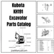 Kubota KH191 Excavator Parts Catalog PDF