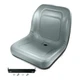 Gray High Back Seat & Bracket fits Bobcat UTV's 2200, 2200D, 103267001CC, 6003