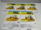5 Brochures Komatsu Tracks D37E-2 D58E-1 D65E-8 D65P-8 D155A-2