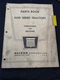 Oliver 1600 Tractor Parts Book GVOH (A1)