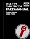 1965-1974 Ford Tractor Master Parts Book USB Catalog 2000 3000 4000 5000 7000