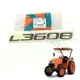 Kubota Tractor Decal Sticker L3608 Exterior Side Emblem Logo Part 1 Pcs