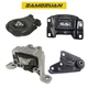 Engine & Trans Mount 4PCS 07-09 for Mazda 3 Mazda Speed 2.3L Turbo for Manual.