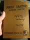 19757CATERPILLAR DW20 TRACTOR GASOLINE STARTING PARTS BOOK MANUAL