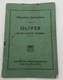 Oliver Grain Master Combine 6 Owners Operating Instructions Manual Book Vintage